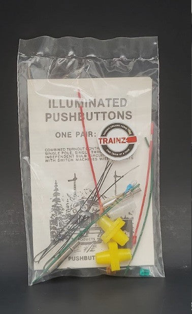 The Pushbutton People 125 HO Scale Illuminated Pushbuttons Kit (Pack of 2)