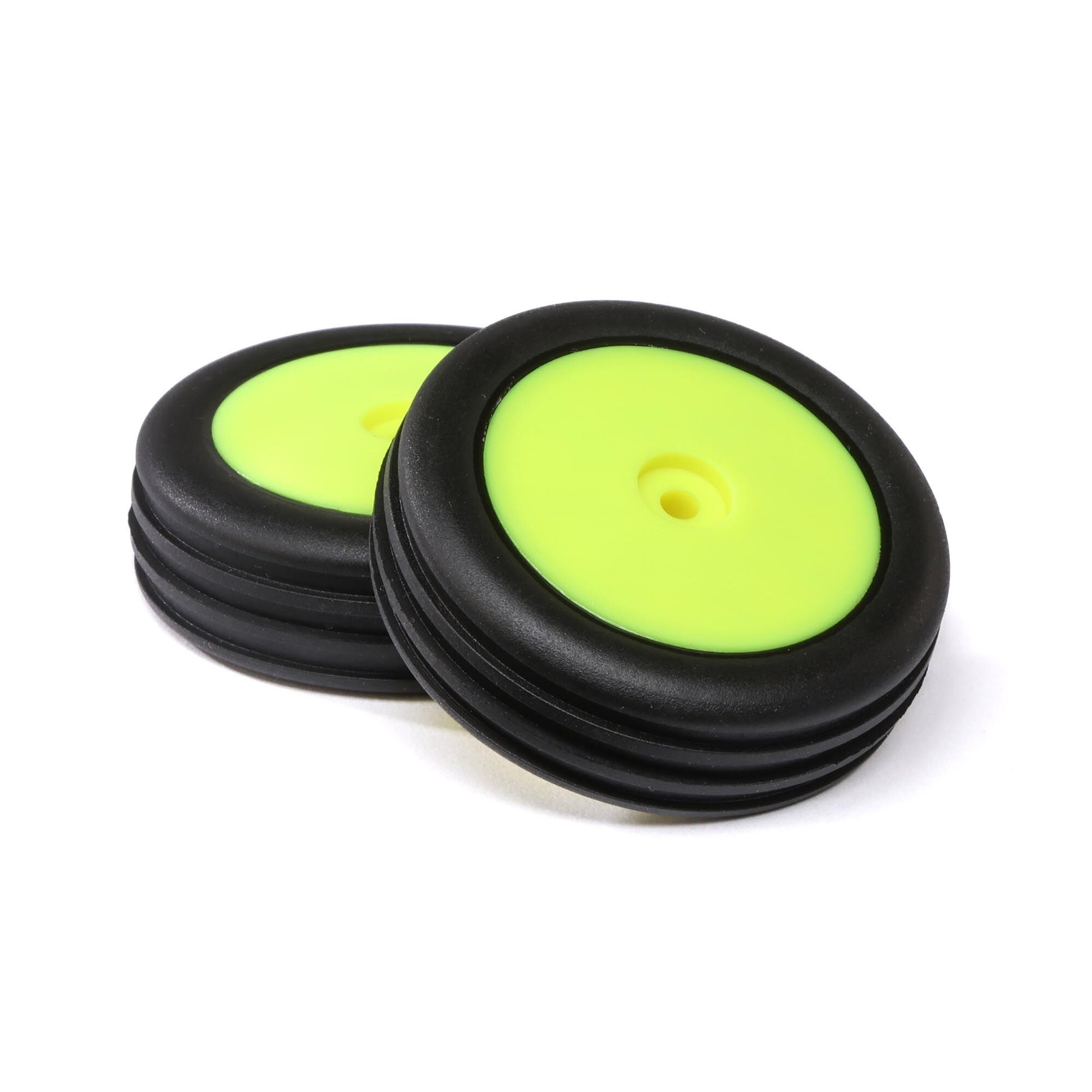 Losi LOS41048 Mini B Wide Body Rib, Front, Mounted Tires, Yellow (Pack of 2)
