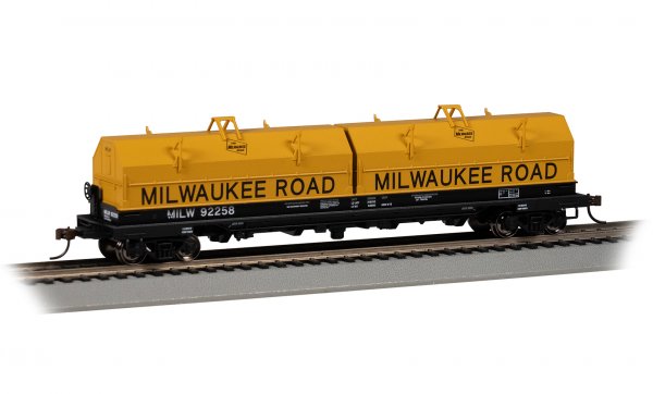 Bachmann 71426 HO Milwaukee Road 55' Steel Coil Car with Load #92258 LN/Box