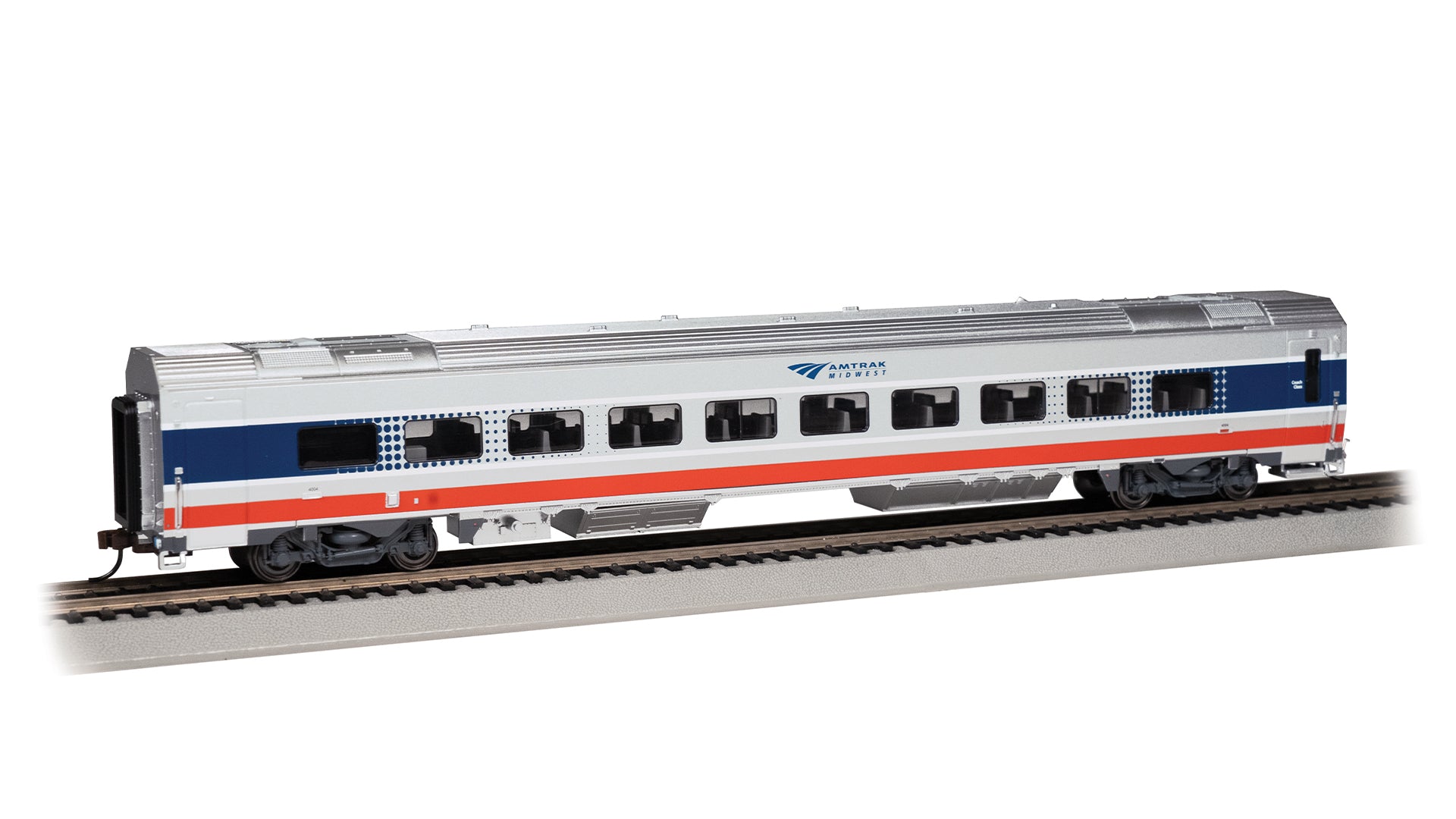 Bachmann 74502 HO Amtrak Midwest SM Lighted Siemens Venture Passenger Car #4004 NIB