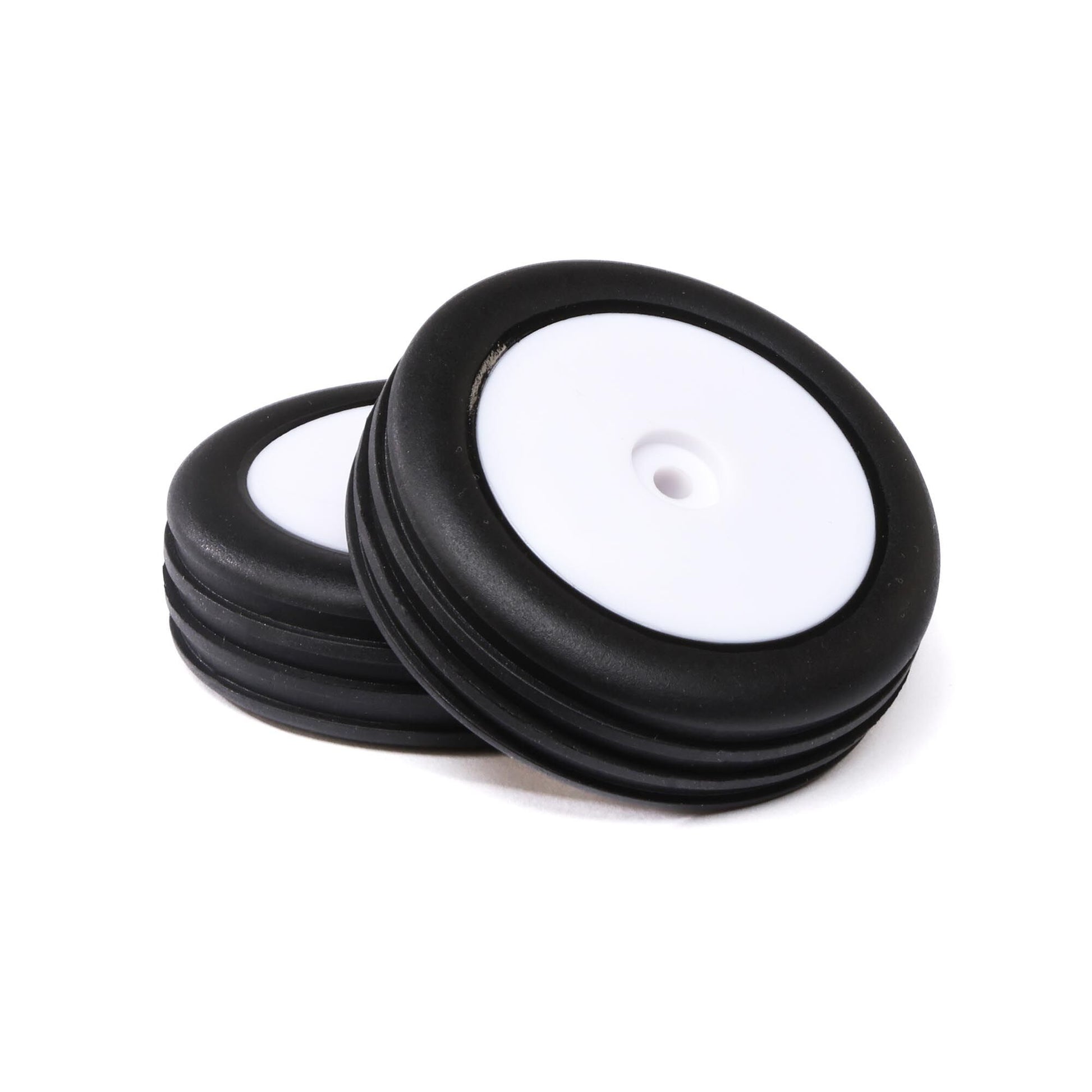 Losi LOS41049 Mini B Wide Body Rib, Front, Mounted Tires, White (Pack of 2)