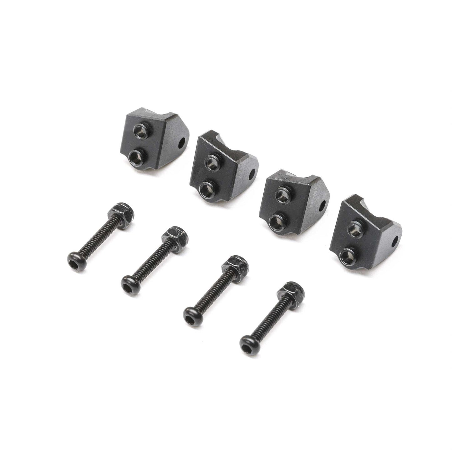 Losi LOS314006 Mini LMT Black Aluminum Lower 4-link Mount (Set of 4)