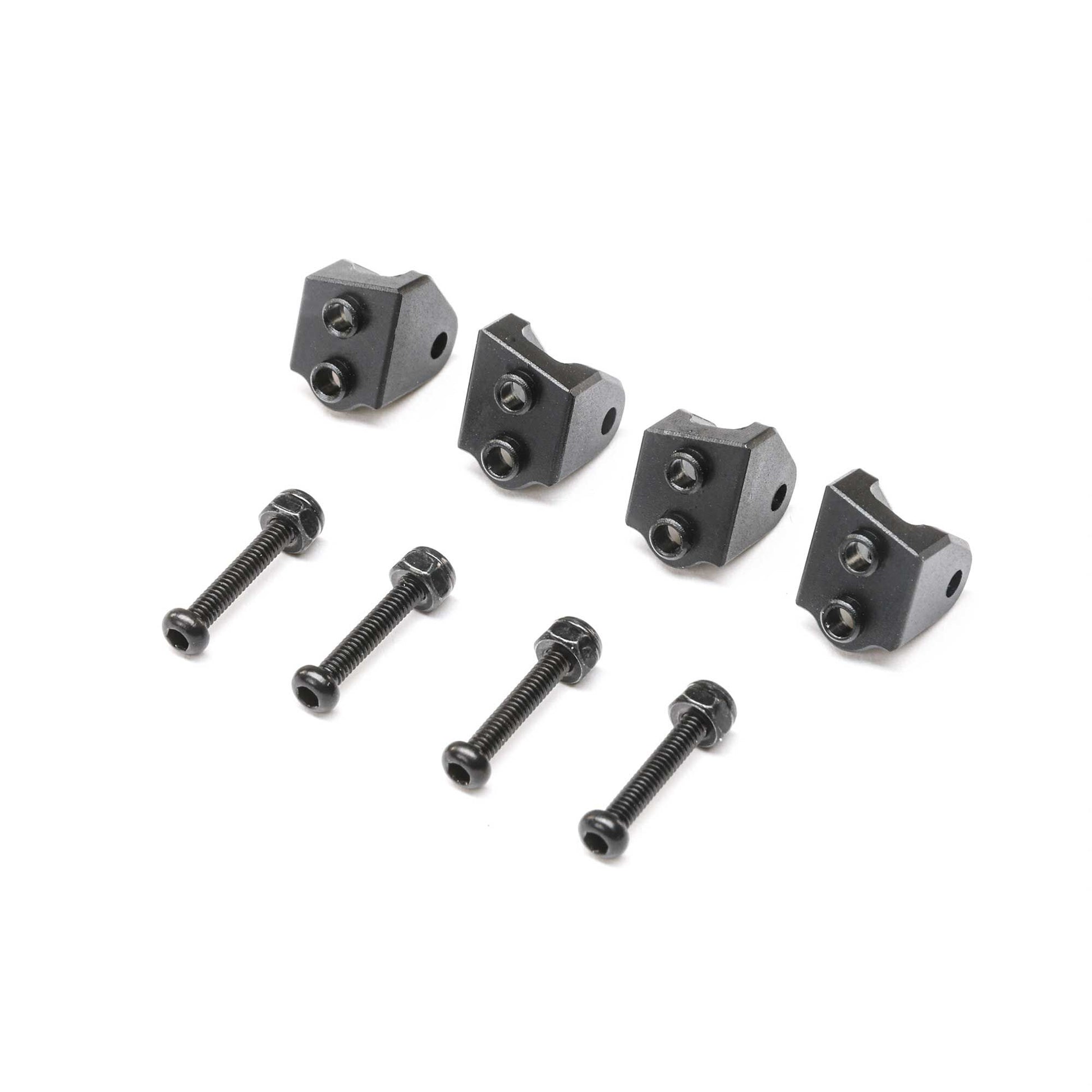 Losi LOS314006 Mini LMT Black Aluminum Lower 4-link Mount (Set of 4)