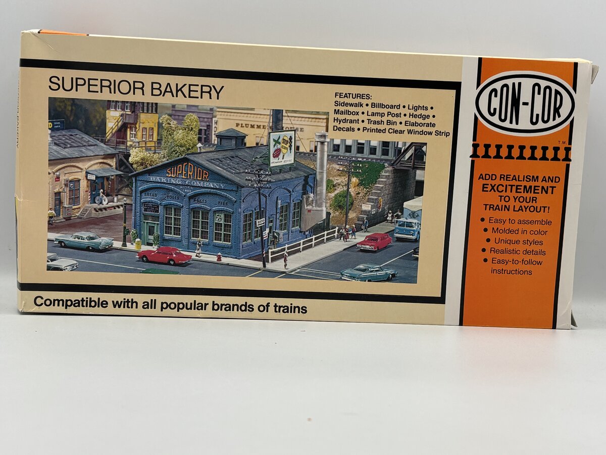 Con-Cor 9037 HO Scale Superior Bakery Building Kit