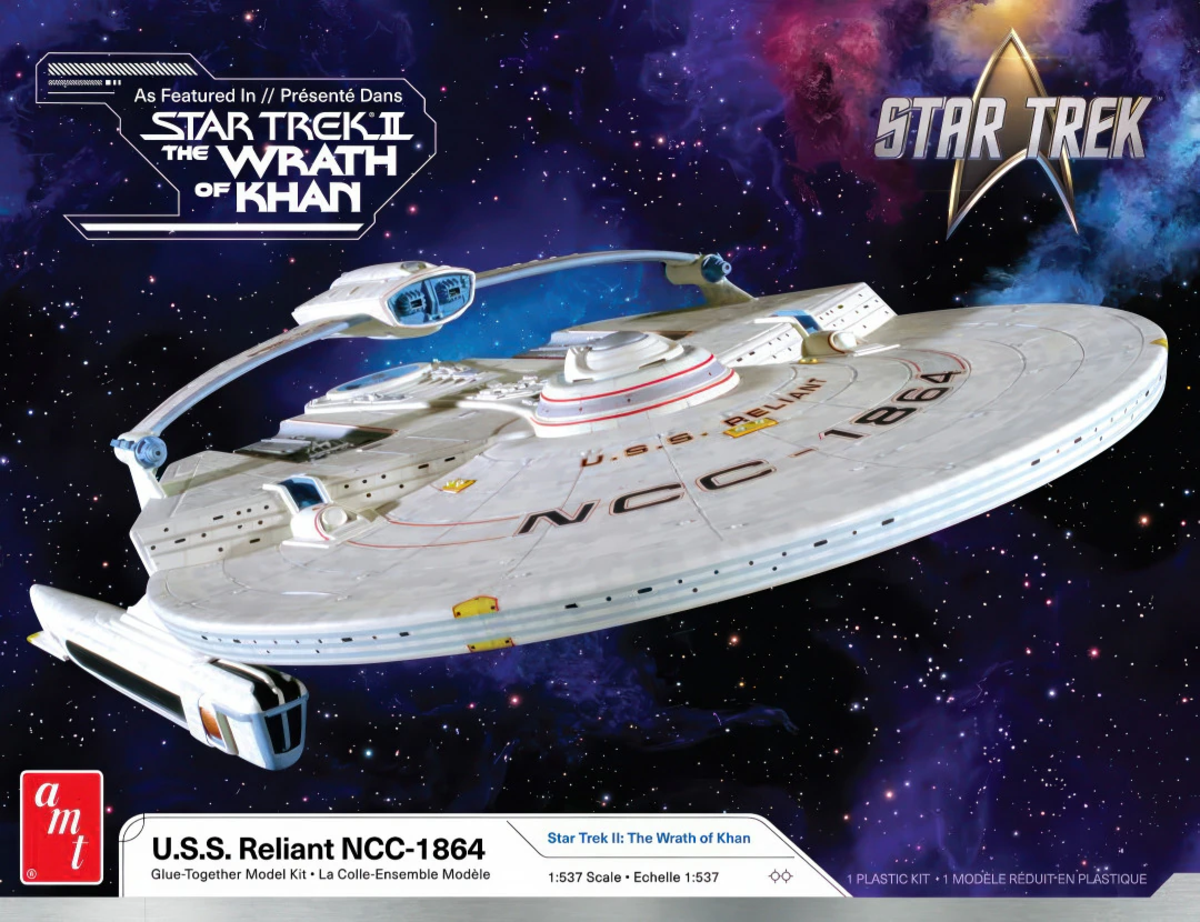 AMT 1457 1:537 Star Trek II The Wrath of Khan USS Reliant NCC-1864 Plastic Kit