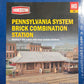 Walthers 933-3553 HO Pennsylvania System Brick Combination Station Building Kit