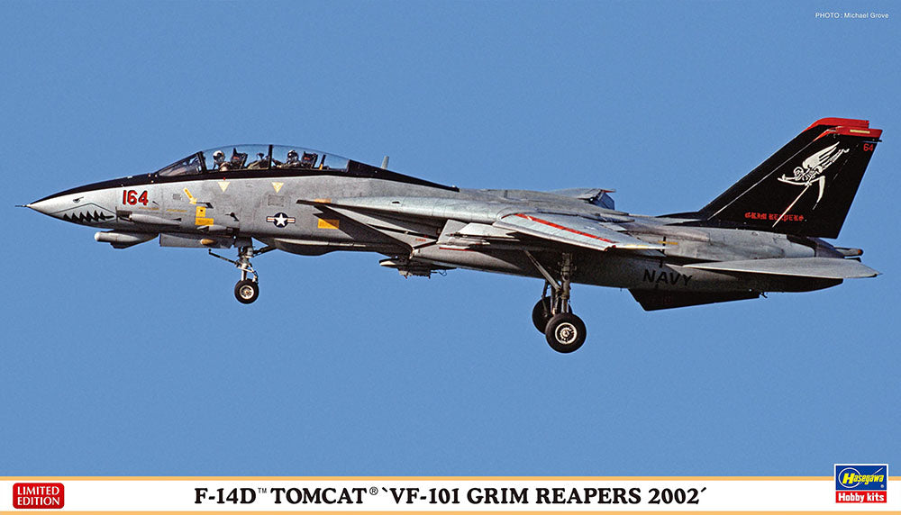 Hasegawa 02444 1:72 F-14D VF-101 Grim Reapers Aircraft Plastic Model Kit
