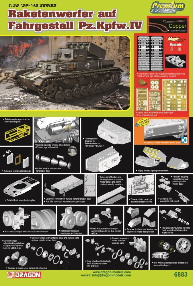 Dragon 6883 1:35 Raketenwerfer auf Fahrgestell Pz.Kpfw.IV Plastic Model Kit