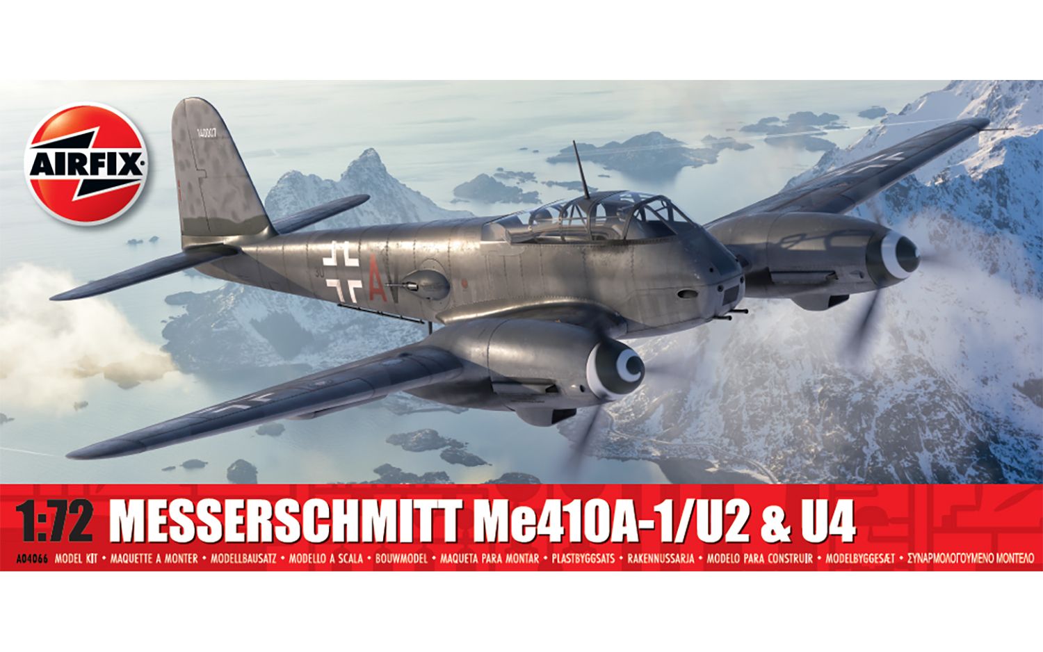 Airfix Products A04066 1:72 Messerschmitt Me410A-1/U2 & U4 Aircraft Plastic Kit