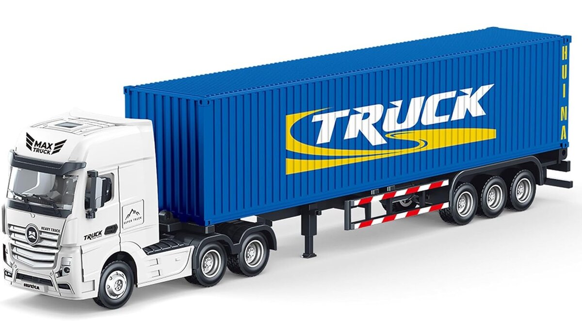 Imex 14541 1:50 Blue Container Truck Diecast Model