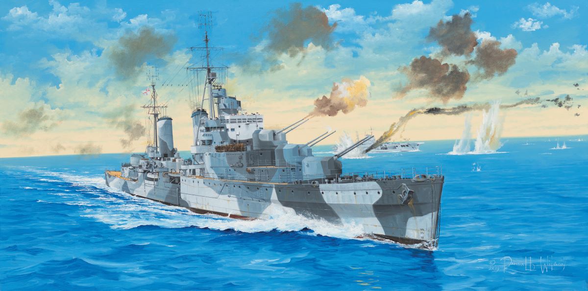 Trumpeter 05366 1:350 HMS Naiad British Light Cruiser Ship Plastic Model Kit