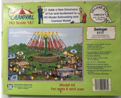 IHC 5213 HO Scale Carnival Circus Motorized Swinger Model Kit