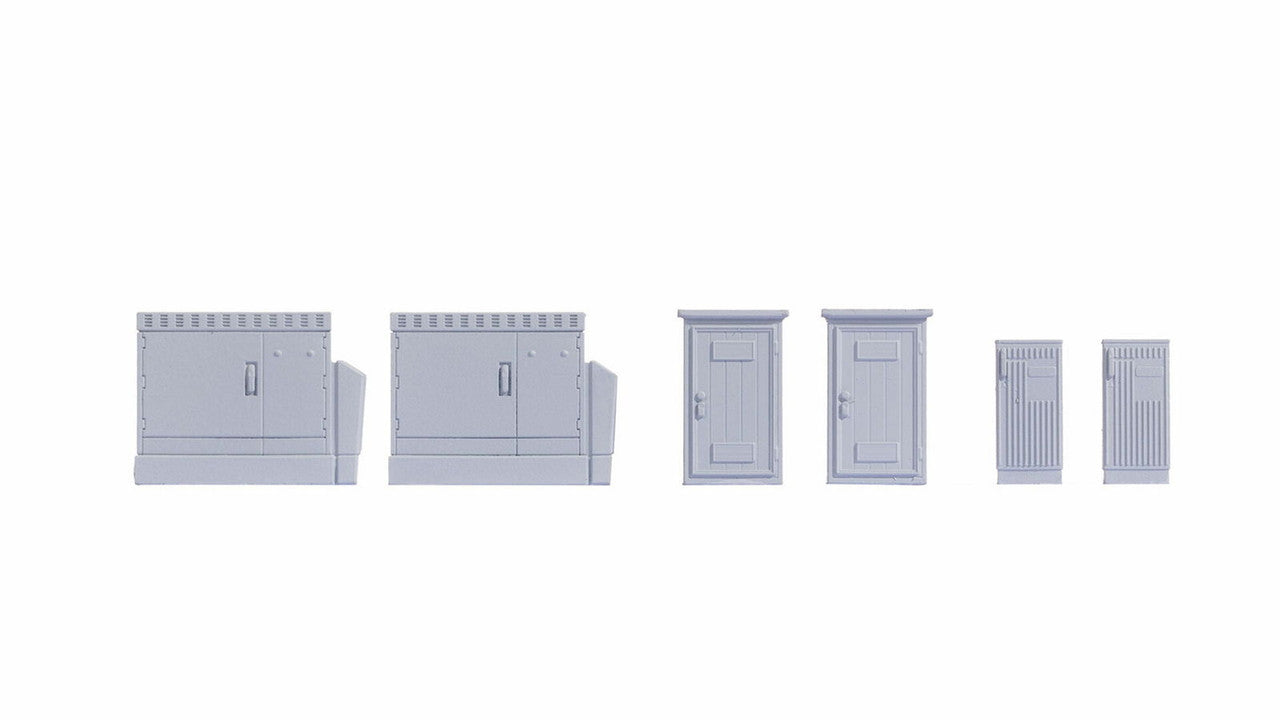 Noch 13751 HO Power & Distribution Boxes Building Kit (Set of 6)