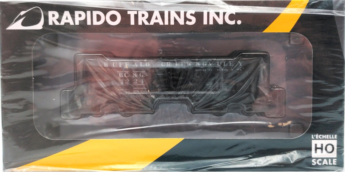 Rapido Trains 148020A HO Buffalo Creek & Gauley GLa 2-Bay Hopper