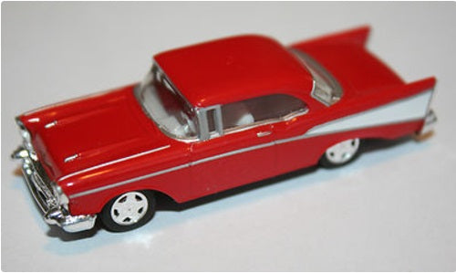 Herpa 21982 HO Scale Red & White Chevrolet Bel Air 1957