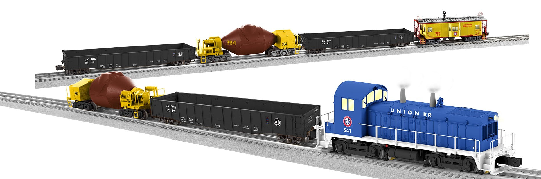 Lionel 2322060 Union Railroad O Gauge LEGACY Hot Metal Diesel Freight Train Set