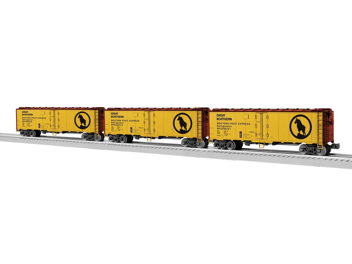 Lionel 2326320 O VISIONLINE Great Northern Reefer (Set of 3) LN/Box