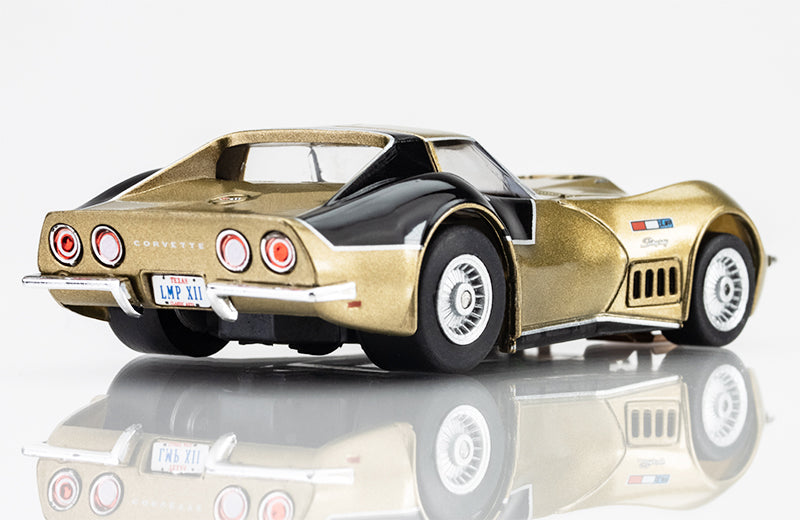 AFX 22093 HO Gold & Black Mega G+ AstroVette LMP12 Limited Edition Slot Car