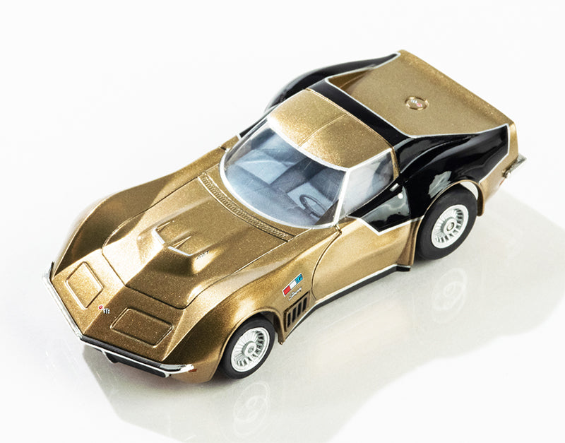 AFX 22093 HO Gold & Black Mega G+ AstroVette LMP12 Limited Edition Slot Car