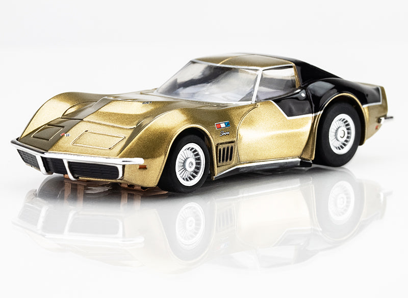 AFX 22093 HO Gold & Black Mega G+ AstroVette LMP12 Limited Edition Slot Car
