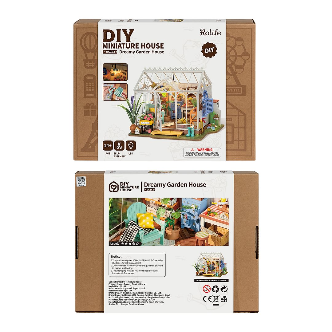 Robotime DG163 Rolife Dreamy Garden House DIY Miniature House Kit