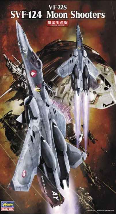 Hasegawa 65784 1:72 Macross 7 VF-22S SVF-124 Moon Shooters Aircraft Model Kit