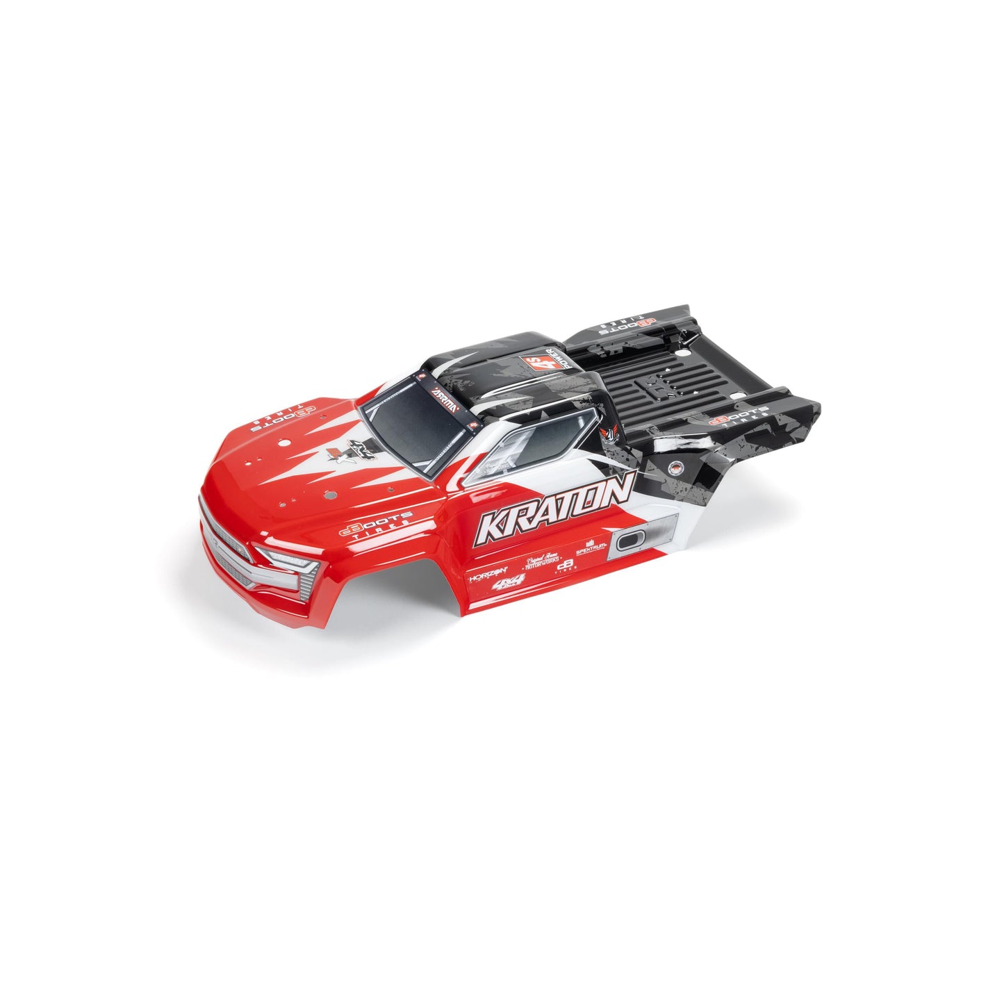 ARRMA ARA402358 Kraton 4X4 4S BLX Red/Black Painted Decaled Trimmed Body