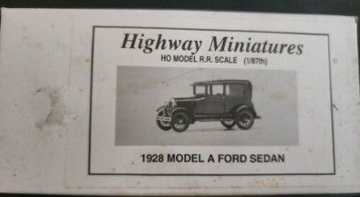 Jordan Products 360-236 HO Highway Miniatures 1928 Ford Sedan Kit