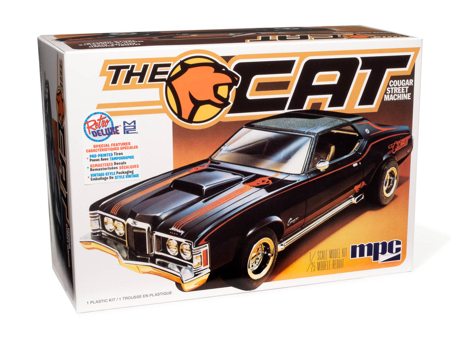 MPC 1004 1:25 1973 Mercury Cougar The Cat Car Plastic Model Kit