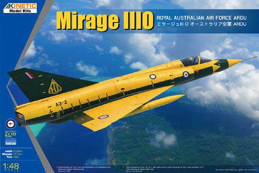 Kinetic Model K48145 1:48 Mirage IIIO Royal Australian AF ARDU Aircraft Kit