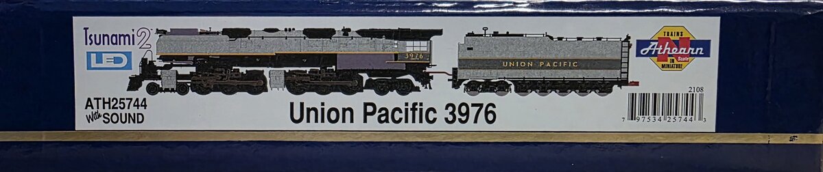 Athearn 25744 N UP Challenger 4-6-6-4 Steam Locomotive #3976 w/DCC & Sound