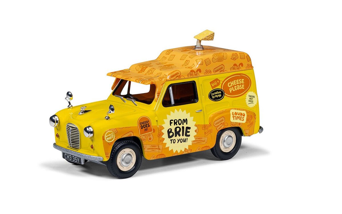 Corgi CC80506 1:43 Wallace & Gromit Cheese Please A35 Delivery Van Diecast Model