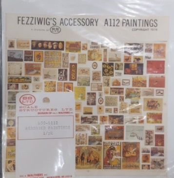 Scale Structures 6112 N Scale Assorted Paintings Fezzigi's Accessory