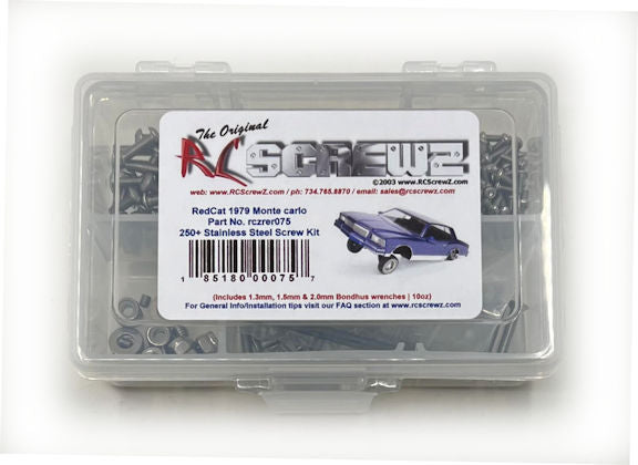 RC Screwz RER075 1979 Monte Carlo Lowrider Stainless Steel Screw Kit
