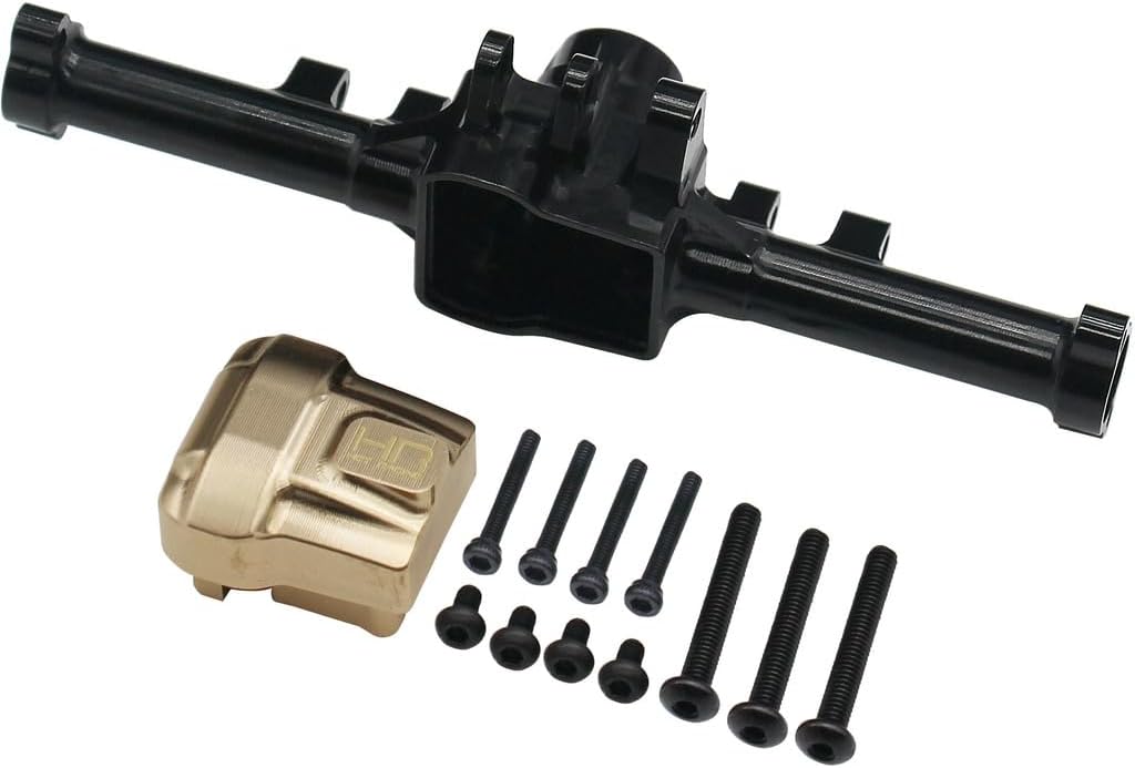 Hot Racing TRXM13H01 TRA TRX-4 Rear Aluminum Axle Brass Cover