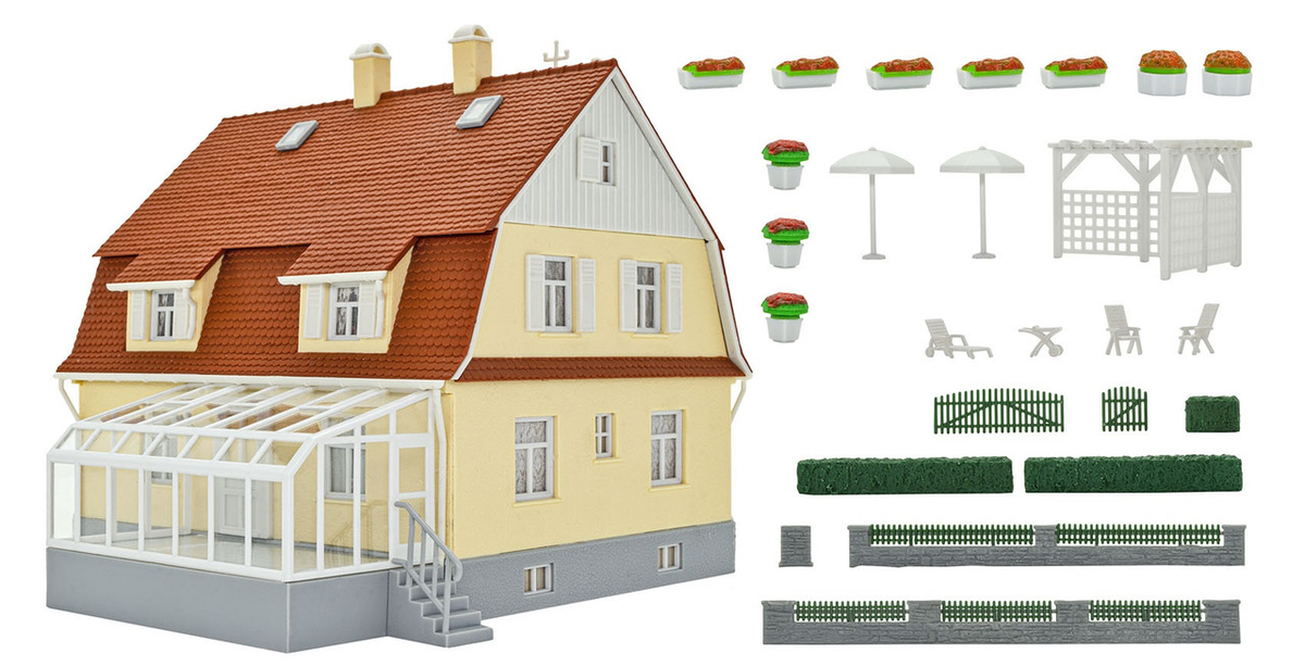Kibri 38700 HO House with Winter Garden Building Kit