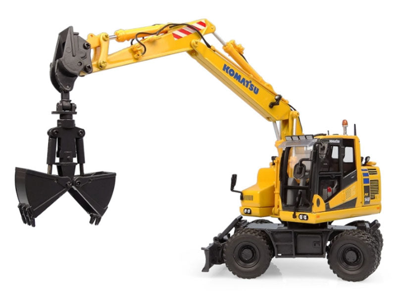 Universal Hobbies 8162 1:50 Komatsu PW148-11 on Wheels w/ Bucket & Excavator
