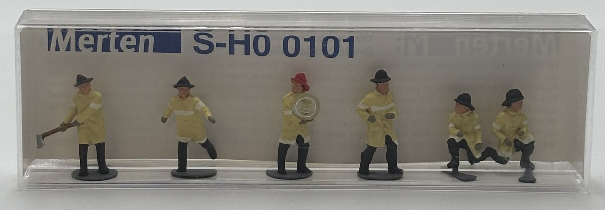 Merten 0101 HO U.S. Fire Department Personnel Figures (Set of 6)
