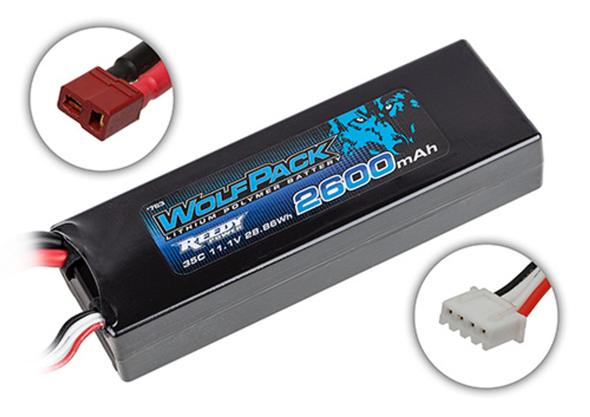 Team Associated 763 Reedy WolfPack LiPo 2600mAh 35C 11.1V, 28.86Wh, T-plug