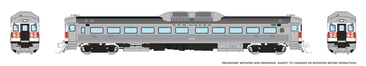 Rapido Trains 516009 N New Haven - McGinnis Budd RDC-1 Phase 1 Diesel Locomotive