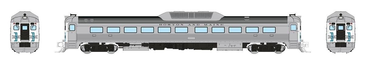 Rapido Trains 516504 N B&M Budd RDC-1 Phase 2 Diesel Locomotive DC/DCC/Sound