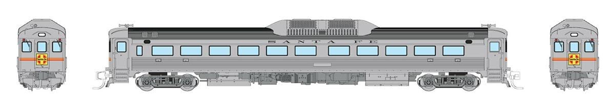 Rapido Trains 516502 N ATSF Budd RDC-1 Ph 1 Diesel Loco #DC-191,DC-192 DCC/Sound