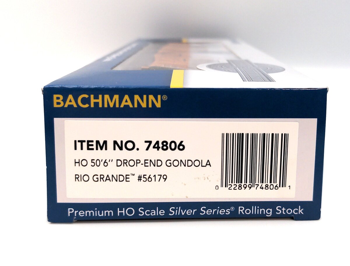 Bachmann 74806 HO Rio Grande 50'6" Drop End Gondola #56179