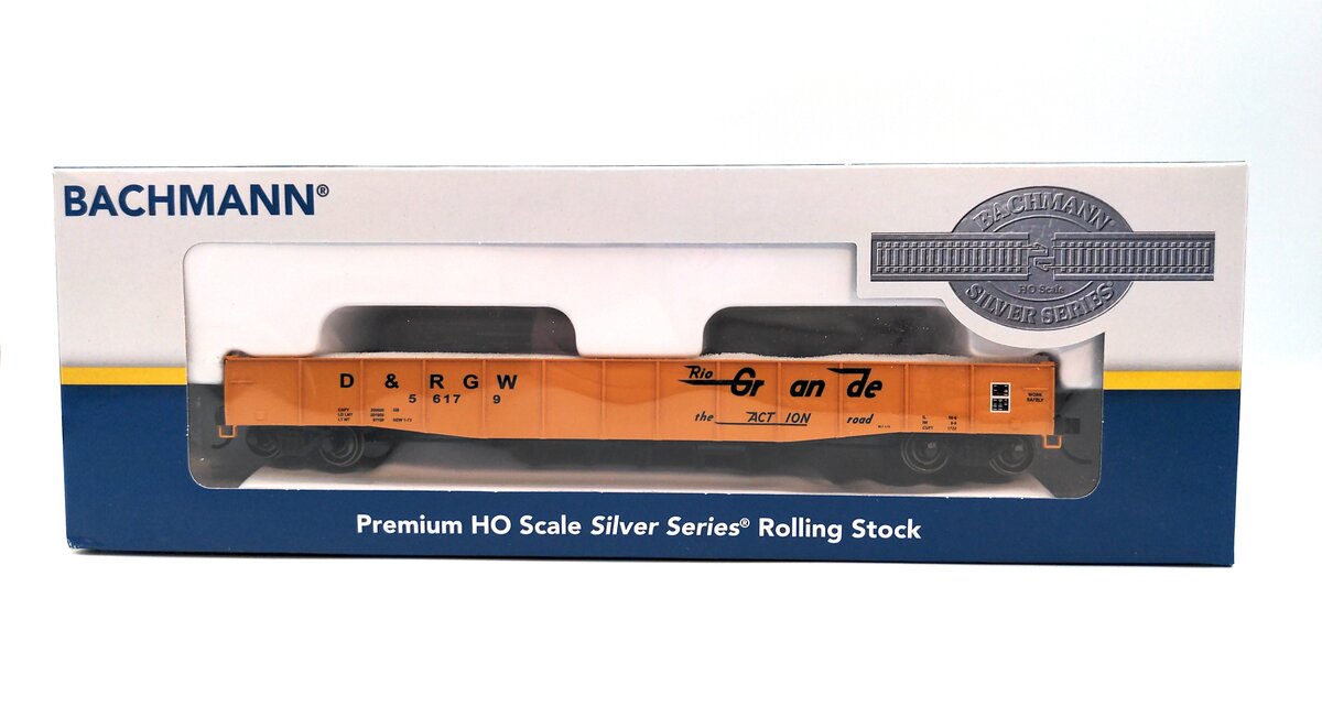 Bachmann 74806 HO Rio Grande 50'6" Drop End Gondola #56179