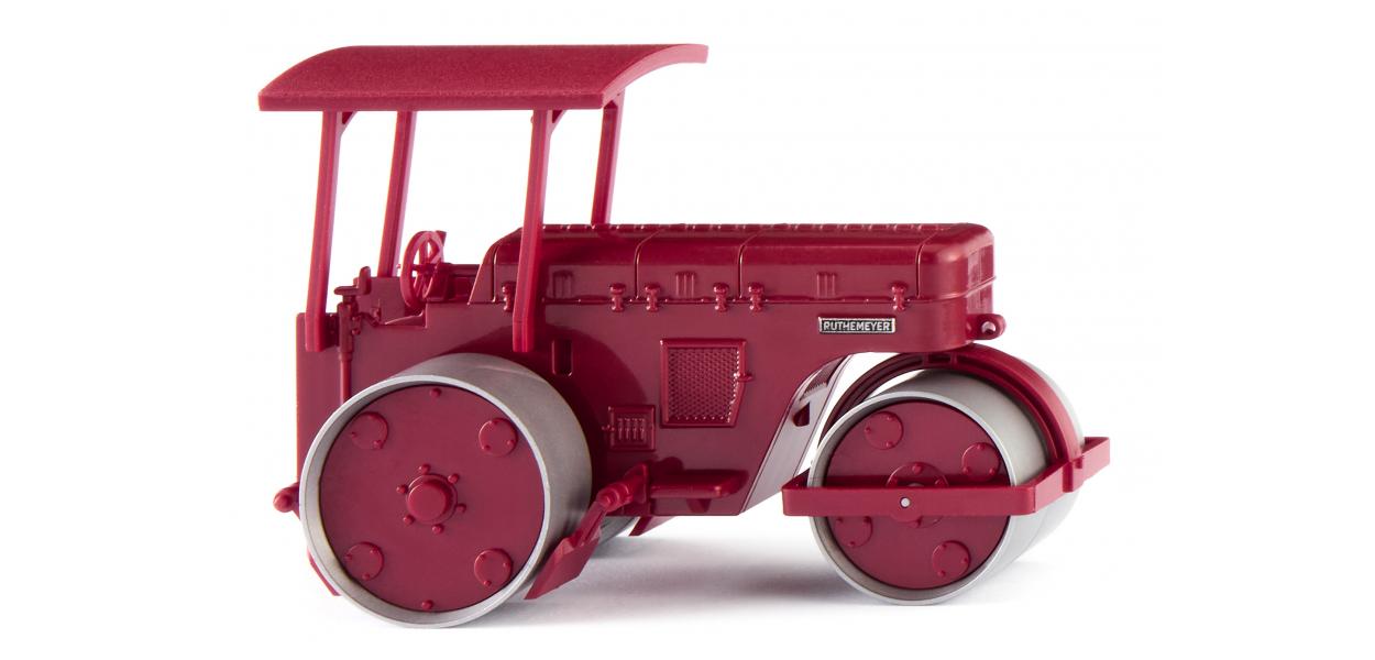 Wiking 089805 HO Purple Red Ruthemeyer Road Roller