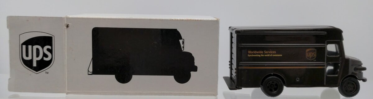 Acme UPS 1:55 Scale By Corporate Exp. UPS Package Delivery Truck W/Rubber Wheels