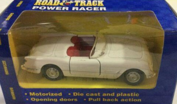 Maisto 21094 1:43 Road & Track White 1953 Chevy Corvette Motorized