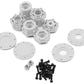 Jconcepts 3439W Tribute 73's Monster Truck 3.2x3.6" White Wheel with Adaptors