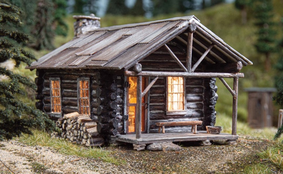 Woodland Scenics BR5071 HO Built-&-Ready Cozy Cabin Assembled Building