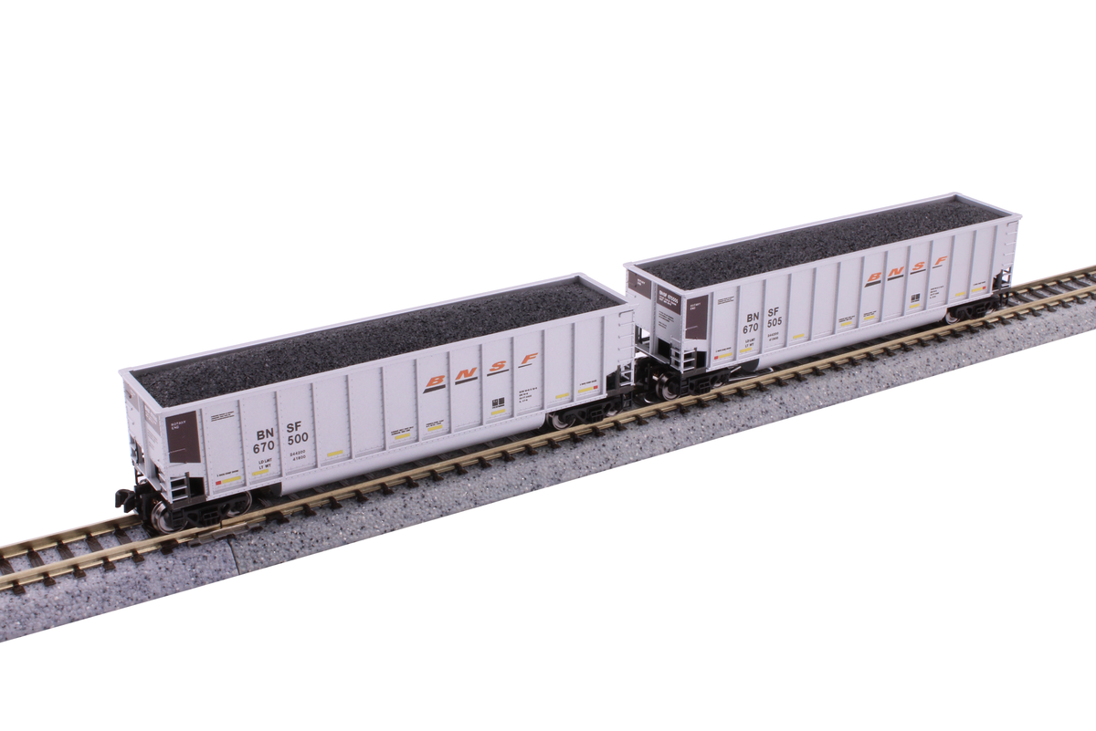 Kato 106-4633 N BNSF Bethgon Coalporter Freight Car with Coal Load (Set of 8)